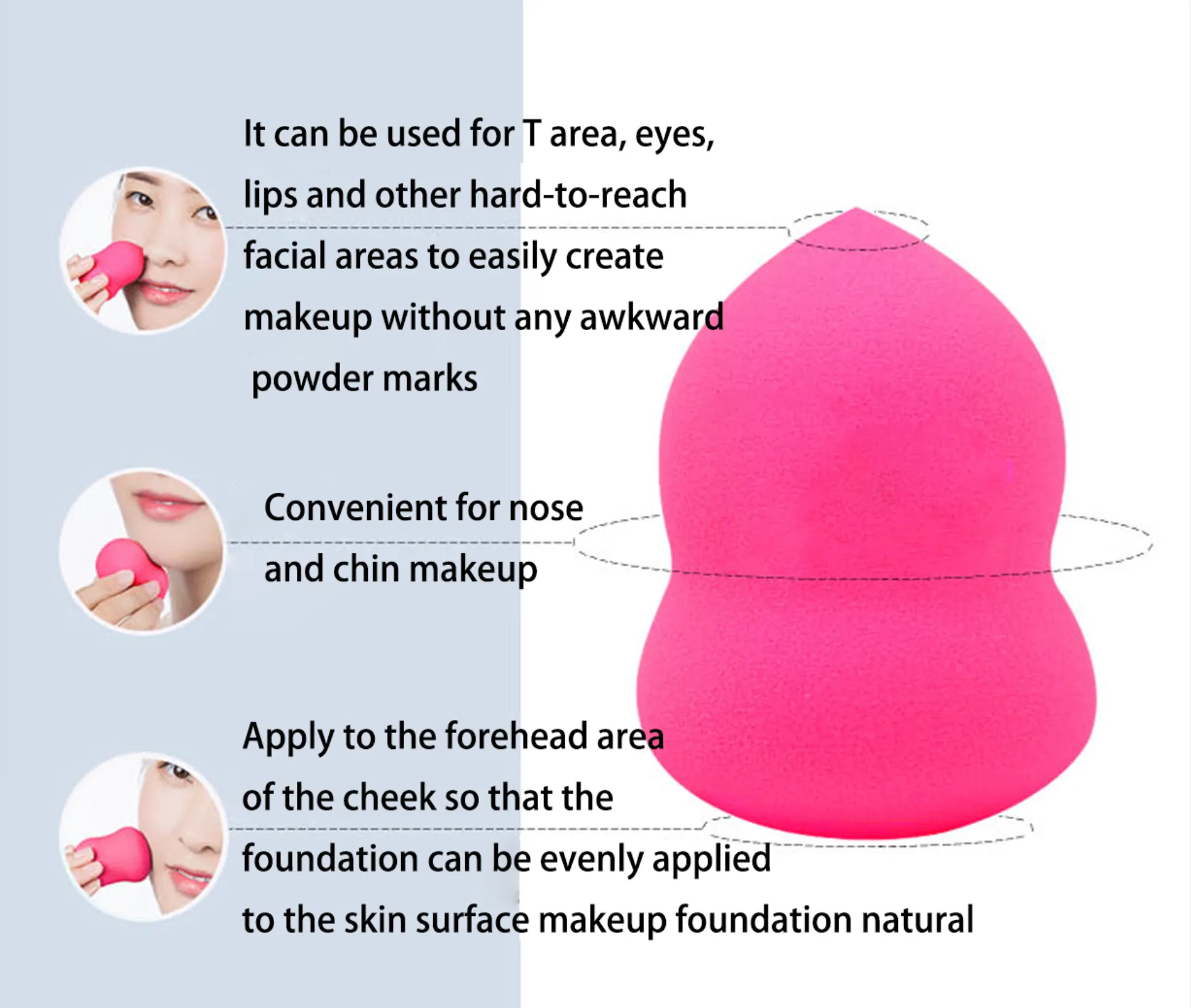 10PCS Blender Beauty Foundation Makeup Sponge Set