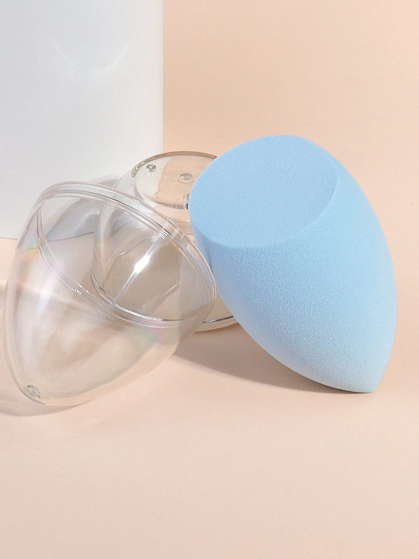 1pc Makeup Sponge With Storage Box