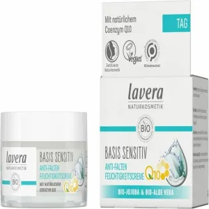 Anti-wrinkle moisturizer, LAVERA basis sensitive moisturizing cream Q10