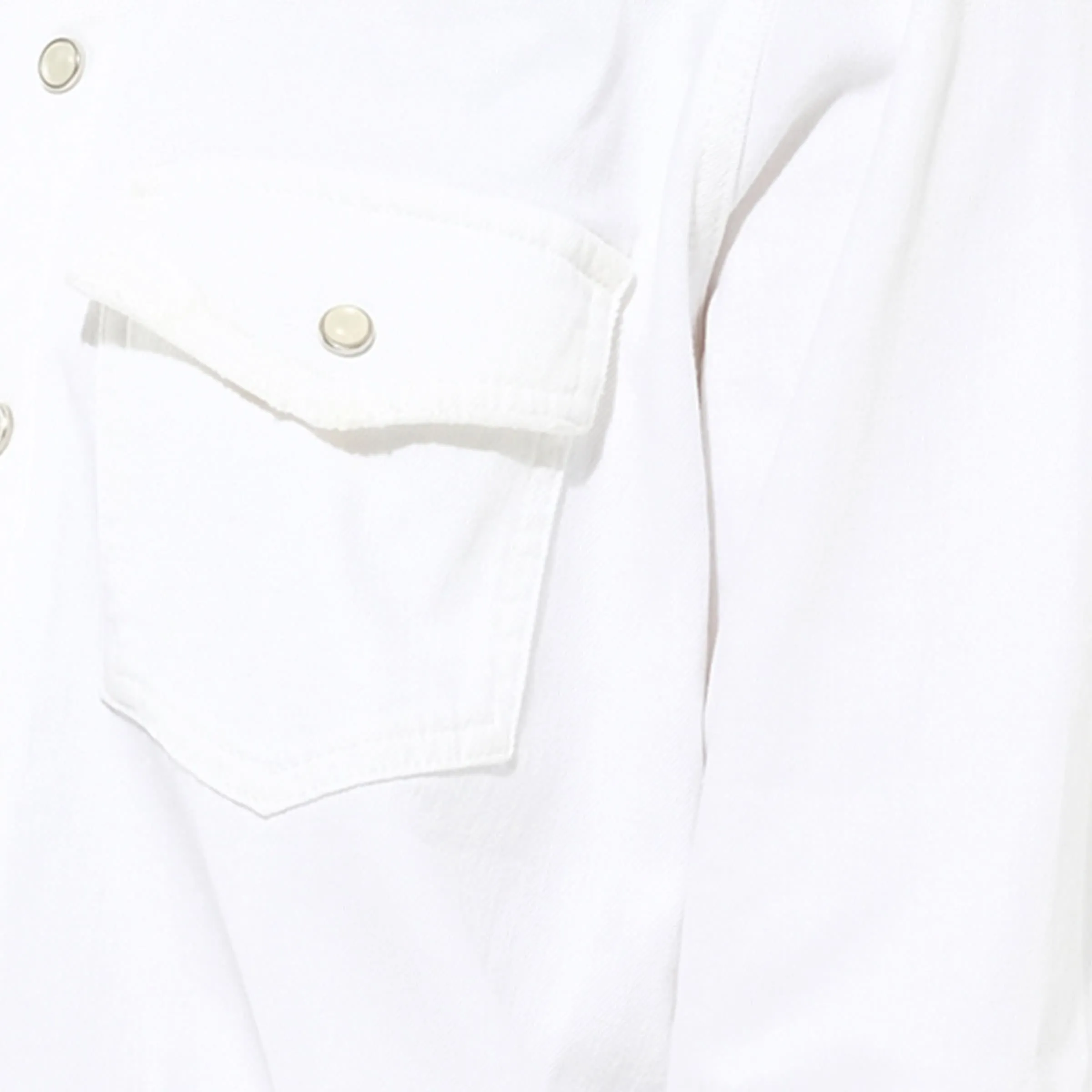 Chambray Denim Shirt in White