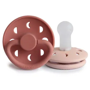 FRIGG Moon Silicone Baby Pacifier (Blush / Powder Blush)