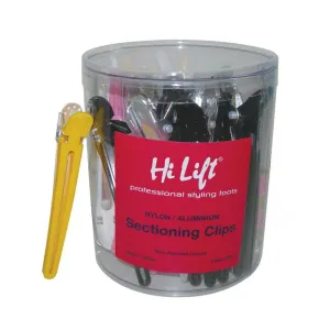 Hi Lift Nylon Aluminium Sectioning Clips Assorted 36pc