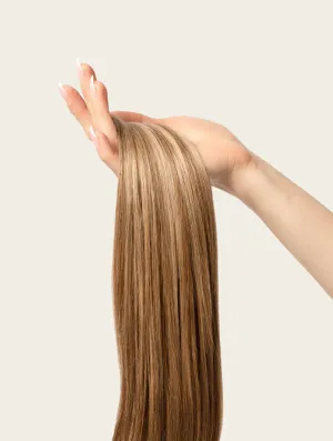 Medium Blonde Highlighted, 16" Single Seamless Clip-In Weft, P6/16/613 | 25g