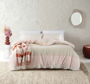 Phoebe Quilt Cover Set Range Blush