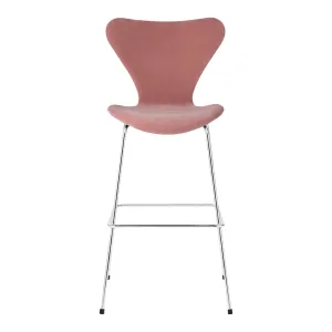 Series 7 Bar Stool - Fully Upholstered, Velvet